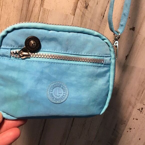 Purse crossbody Kipling style blue by Lacking One some fades shown - Picture 2 of 8